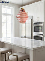 Load image into Gallery viewer, Antique Ribbed Glass Hanging Light - Retro Pendant for Dining Room