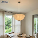 Load image into Gallery viewer, Lumarys Sculptural Fabric-Wrapped Pendant Light Organic Botanical Style for Living Room