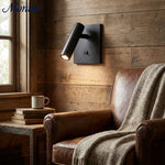 Bild in Gallery-Viewer laden, Slimlux Drehbare Minimalistische Aluminium LED-Wandleuchte - Flur Akzentbeleuchtung