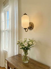 Vintage Milk Glass Sconce Bedside Hallway Eloise Wall Sconce