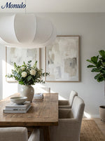 Load image into Gallery viewer, Japandi Silk Pumpkin Pendant Light Fixture for Dining Table, Kitchen Island and Living Room