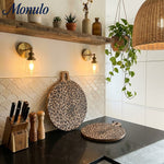 Load image into Gallery viewer, Leopard Solid Sapele Wood Board - Functional Dining Accessory for Kitchen
