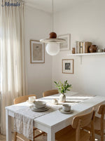 Load image into Gallery viewer, Flying Disc Stone Shade Pendant Light - Modern Minimal Dining Room Focus