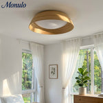 Cargar imagen en el visor de la Galería, Lámpara de Techo Japandi Bambú Bambori con Textura - Luz para Comedor y Sala