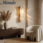 Cargar imagen en el visor de la Galería, Lámpara de Pared Rectangular Moderna de Alabastro – Aplique Minimalista para Dormitorio, Pasillo y Sala
