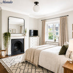 Load image into Gallery viewer, Glorica Opal Glass Semi-Flush Ceiling Light – Mid-Century Modern Fixture for Living Room