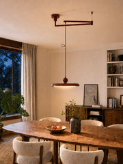 Swing Arm Pendant Light - Minimalist Adjustable Hanging Light Fixture