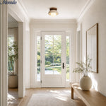 Load image into Gallery viewer, Wabi-Sabi Style Travertine Dome Ceiling Light for Living Room