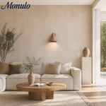 Cargar imagen en el visor de la Galería, Aplique de Pared Moderno Concrellia con Pantalla Cónica de Hormigón - Luz para Dormitorio y Pasillo