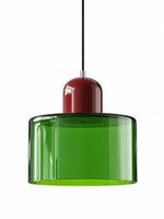 Charger l'image dans la visionneuse de galerie, Suspension design moderne en verre cylindrique Verdoma pour cuisines et salles à manger