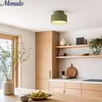 Cargar imagen en el visor de la Galería, Lámpara de techo de resina - Lámpara empotrada Wabi Sabi beige para interiores nórdicos