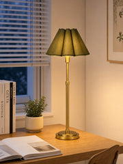 Capirise Retro Transitional Scalloped Edge Table Lamp – Bedroom & Living Area Statement