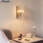 Load image into Gallery viewer, Bravira Ribbed Glass Cylinder Modern Wall Sconce for Entryway and Bedside Lighting
