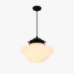 Bild in Gallery-Viewer laden, Vintage Art Deco Milchglas Pendelleuchte