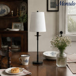 Load image into Gallery viewer, Rowan Linen Iron Table Lamp - Elegant Traditional Bedside Lighting