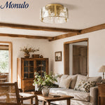 Load image into Gallery viewer, Kalvora Modern Retro Ceiling Lamp with Sculptural Shade - Ideal for Bedroom or Living Room