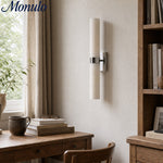 Charger l'image dans la visionneuse de galerie, Marcellus Luxury Alabaster Tube Wall Light Modern Architectural Wall Sconce for Bedside Vanity Area