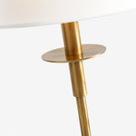 Charger l'image dans la visionneuse de galerie, Lampe de table en fer et lin Rowan - Éclairage de chevet traditionnel élégant