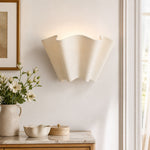 Load image into Gallery viewer, Oslan Scalloped Wall Sconce - Classic Linen Shade Modern Accent