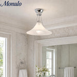 Load image into Gallery viewer, Kallera Magnolia Flush Mount Ceiling Light - Gradient Glass Metal Modern Fixture for Bedroom and Hallway