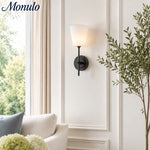 Load image into Gallery viewer, Rowan Classic Fabric Shade Wall Sconce Elegant Style - Bedroom Bedside Lighting