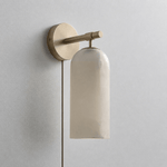 Charger l'image dans la visionneuse de galerie, Pillar Alabaster Plug-In Wall Light with Inline Switch - product image 14