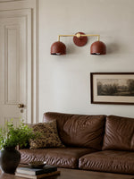 Load image into Gallery viewer, Meito Dome Farmhouse Vanity Wall Sconce – Rustic Bathroom colorful Vanity Light Fixture