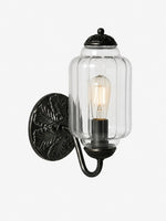 Load image into Gallery viewer, Eloise Vintage Scalloped Milk Glass Wall Sconce - Modern Accent Lighting for Bathroom and Bedroom