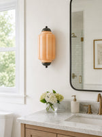 Load image into Gallery viewer, Eloise Vintage Scalloped Milk Glass Wall Sconce - Modern Accent Lighting for Bathroom and Bedroom