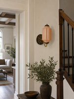 Load image into Gallery viewer, Eloise Vintage Scalloped Milk Glass Wall Sconce - Modern Accent Lighting for Bathroom and Bedroom