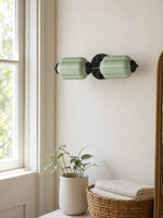 Load image into Gallery viewer, Eloise Vintage Scalloped Milk Glass Wall Sconce - Modern Accent Lighting for Bathroom and Bedroom