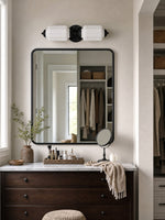 Load image into Gallery viewer, Eloise Vintage Scalloped Milk Glass Wall Sconce - Modern Accent Lighting for Bathroom and Bedroom