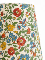 Load image into Gallery viewer, Florence Floral Fabric Table Lamp – Vintage Wood Base Bedside Light for Bedroom, Reading Nook