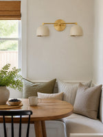 Load image into Gallery viewer, Metio Dome Vanity Wall Light – Mid-Century Fixture for Bathroom