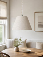 Bild in Gallery-Viewer laden, Eaveside Skirt Vintage Stoffschirm-Pendelleuchte