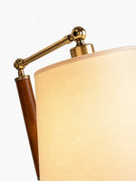 Charger l'image dans la visionneuse de galerie, Lampe de table réglable en bois massif avec abat-jour en tissu, pour bureau, table de chevet et coin lecture
