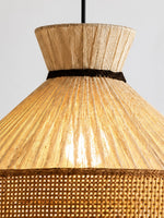 Bild in Gallery-Viewer laden, Woven Fabric Drum Pendant Light for Dining Room
