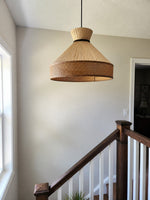 Bild in Gallery-Viewer laden, Woven Fabric Drum Pendant Light for Dining Room
