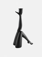 Load image into Gallery viewer, Kickra Sculptural Gold Leg Base Candle Holder - Dining and Living Decor