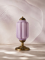 Bild in Gallery-Viewer laden, Eloise Scallop Glasschirm Vintage-inspirierte Tischlampe für Schlafzimmer und Wohnzimmer Akzentbeleuchtung