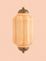 Load image into Gallery viewer, Eloise Vintage Scalloped Milk Glass Wall Sconce - Modern Accent Lighting for Bathroom and Bedroom