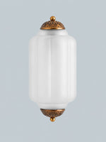 Load image into Gallery viewer, Eloise Vintage Scalloped Milk Glass Wall Sconce - Modern Accent Lighting for Bathroom and Bedroom
