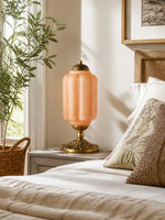 Bild in Gallery-Viewer laden, Eloise Scallop Glasschirm Vintage-inspirierte Tischlampe für Schlafzimmer und Wohnzimmer Akzentbeleuchtung