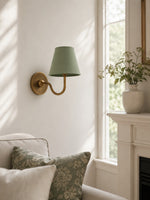 Charger l'image dans la visionneuse de galerie, Applique murale en tissu Luvora avec abat-jour tambour - Applique plissée classique