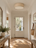 Load image into Gallery viewer, Dumora Drum Flush Mount Ceiling Light - Linen Shade Modern Elegance