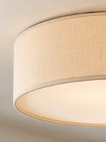 Load image into Gallery viewer, Dumora Drum Flush Mount Ceiling Light - Linen Shade Modern Elegance