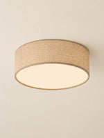 Load image into Gallery viewer, Dumora Drum Flush Mount Ceiling Light - Linen Shade Modern Elegance