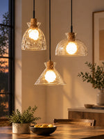 Load image into Gallery viewer, Quenora Sculptural Drop Pendant Light - Contemporary Glass Hanging Lamp for Dining Area