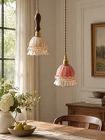 Load image into Gallery viewer, French Pastoral Jellyfish Glass Pendant Light