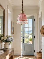 Load image into Gallery viewer, French Pastoral Jellyfish Glass Pendant Light